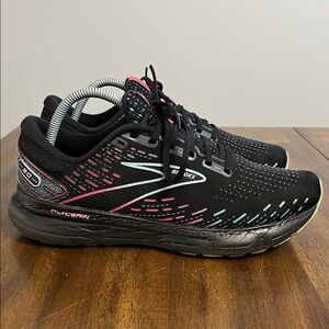 Brooks Glycerin 20 Black Pink Blue Womens Size 11 Athletic Shoes 1203691B005